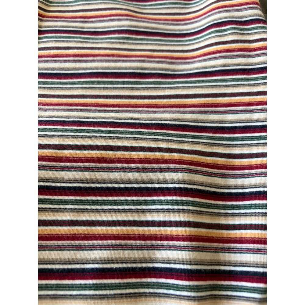 Vintage Clifford & Wills Multi Color Striped Bodysuit Short Sleeve Scoop Neck - Picture 7 of 8